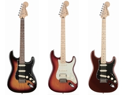 【Fender】デラックス・シリーズのストラト3機種に加え