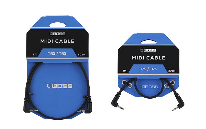 BOSS／MIDI Cable】ペダルの接続に最適な省スペース設計のMIDIケーブル