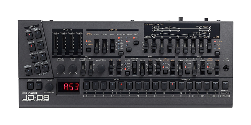 日本製 2ウェイ Roland Boutique JX-08 JX-8Pクローン