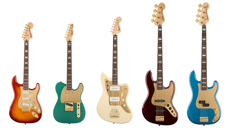 Squier／40th Anniversary Gold Edition】ブランド40周年記念